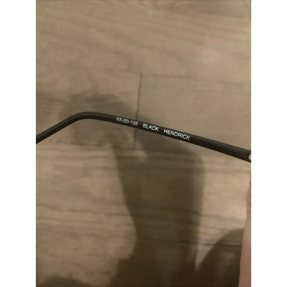 Zimco Hendrick Unisex Vintage Black Silver Metal Aviator Sunglasses #25 - Picture 4 of 5